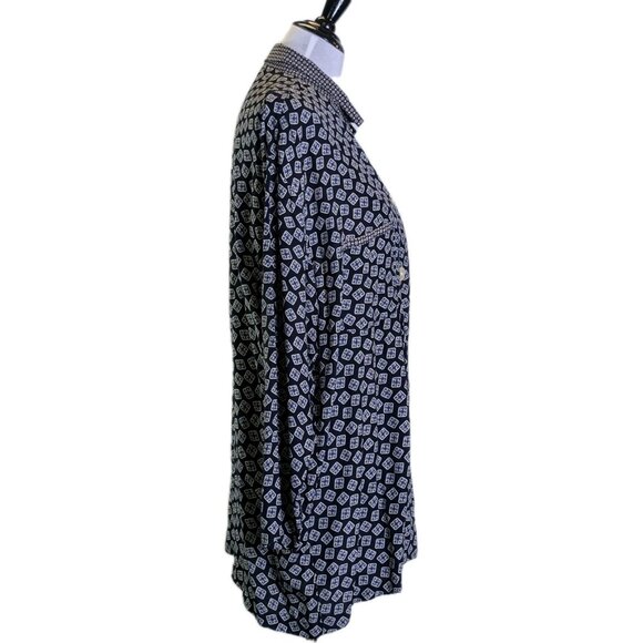 Vintage 80s 90s Banana Republic Oversized Rayon Shirt - Picture 12 of 15